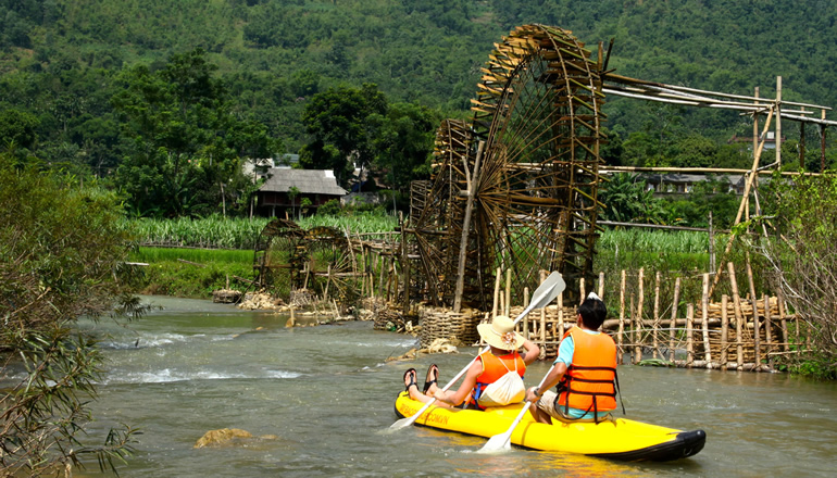 Aldeas thai blancas Mai Chau